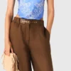Pantaloni in misto lino