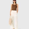 Pantaloni in pizzo guipure