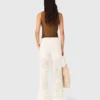 Pantaloni in pizzo guipure