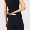 Pantaloni in tweed a gamba dritta