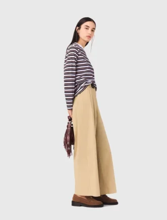 Pantaloni larghi in cotone
