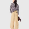 Pantaloni larghi in cotone