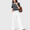 Pantaloni larghi in cotone