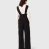 Pantaloni ricamati con bretelle