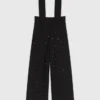Pantaloni ricamati con bretelle