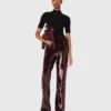 Pantaloni ricamati con paillettes Pantaloni ricamati con paillettes