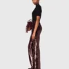 Pantaloni ricamati con paillettes Pantaloni ricamati con paillettes