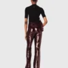Pantaloni ricamati con paillettes Pantaloni ricamati con paillettes