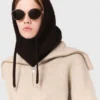 Maglione con strass e mezza zip