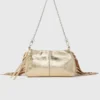 Pochette Miss M in pelle metallizzata Pochette Miss M in pelle metallizzata