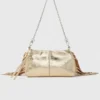Pochette Miss M in pelle metallizzata Pochette Miss M in pelle metallizzata