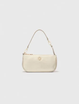 Pochette Sarah in pelle metallizzata