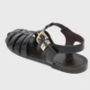 Sandali in pelle con cinturini multipli Sandali in pelle con cinturini multipli