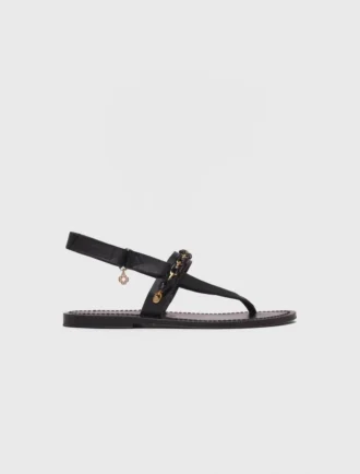 Sandalo piatto in pelle K.Jacques