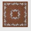 Sciarpa in seta con stampa bandana