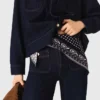 Sciarpa reversibile in lana e cashmere