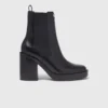 Stivaletto Chelsea in pelle con tacco Stivaletto Chelsea in pelle con tacco