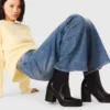 Stivaletto Chelsea in pelle con tacco Stivaletto Chelsea in pelle con tacco