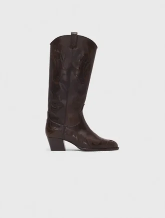 Stivali da cowboy in pelle
