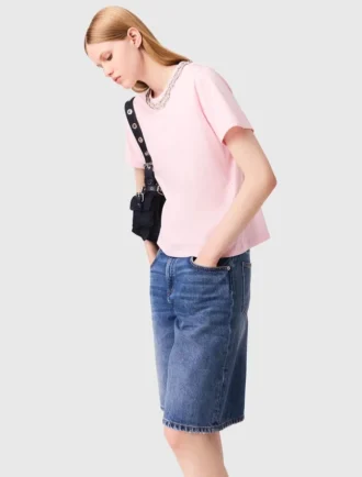 T-shirt a maniche corte con scollo rotondo
