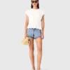 T-shirt aderente a pieghe T-shirt aderente a pieghe