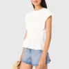 T-shirt aderente a pieghe T-shirt aderente a pieghe