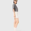 T-shirt con stampa a cavalli