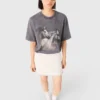 T-shirt con stampa a cavalli