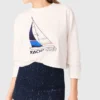 T-shirt con stampa barca T-shirt con stampa barca