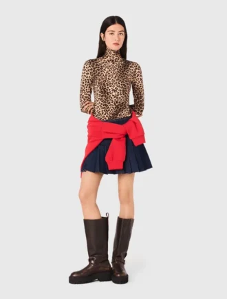 T-shirt con stampa leopardata T-shirt con stampa leopardata