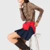 T-shirt con stampa leopardata