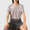T-shirt metallizzata