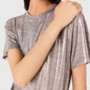 T-shirt metallizzata