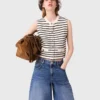 Top a righe in misto lana Top a righe in misto lana