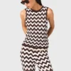 Top all’uncinetto a zigzag Top all’uncinetto a zigzag