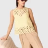 Top all’uncinetto con strass Top all’uncinetto con strass