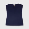 Top bustier in maglia a contrasto Top bustier in maglia a contrasto