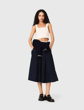 Top corto in maglia