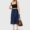 Top corto in maglia con spalline