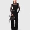 Top in jersey con strass Top in jersey con strass