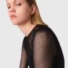 Top in jersey con strass Top in jersey con strass