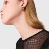 Top in jersey con strass Top in jersey con strass