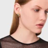 Top in jersey con strass Top in jersey con strass