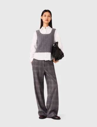 Top in maglia con camicia rimovibile