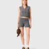 Top in maglia con strass