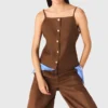 Top in misto lino Top in misto lino