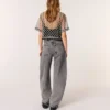 Top in tulle ricamato