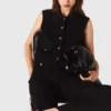 Top in tweed con colletto rimovibile Top in tweed con colletto rimovibile