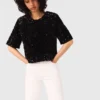 Top in velluto con paillettes Top in velluto con paillettes