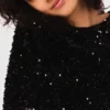 Top in velluto con paillettes Top in velluto con paillettes